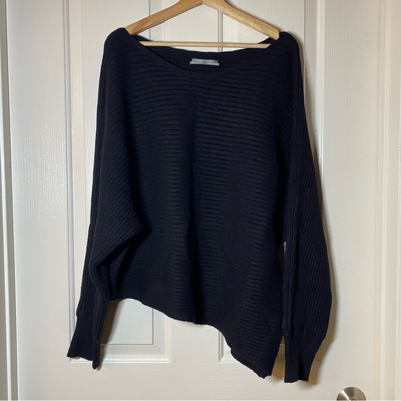Anthropologie Sweaters - Anthropologie Oversized Slouchy Knit Pullover Sweater Chunky Asymmetric Size XL
